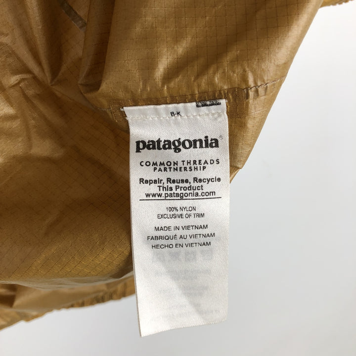 Patagonia 85191SP17 Alpine Houdini Jacket Mountain Parka Shell Jacket Men's Size L Nylon Khaki type Vintage Second Hand