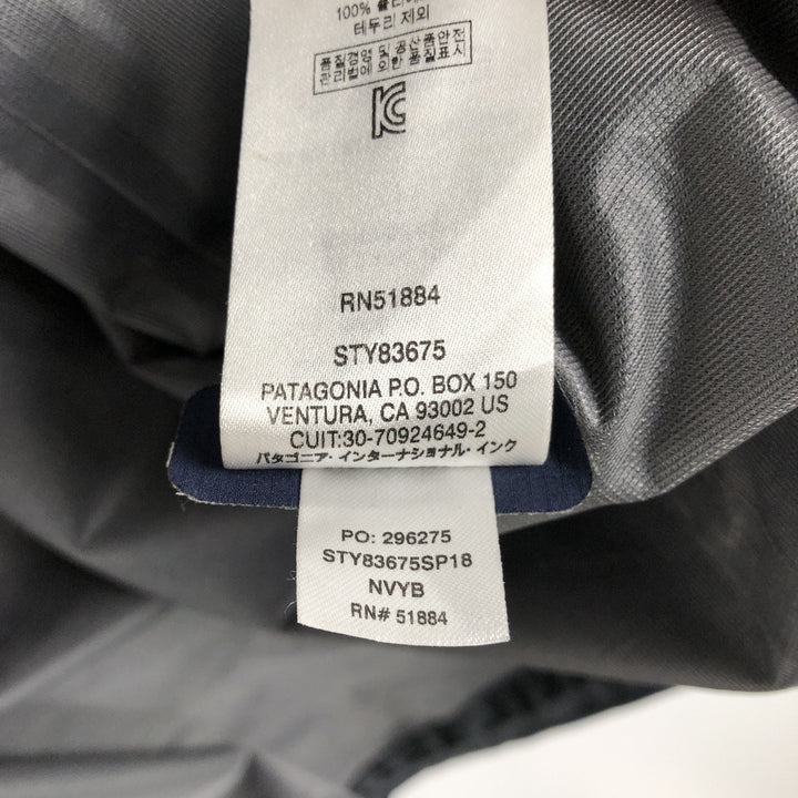 Patagonia 83675SP18 Cloud Ridge Jacket Mountain Parka Shell Jacket Men's Size M (approx.) polyester navy blue type Vintage Second Hand