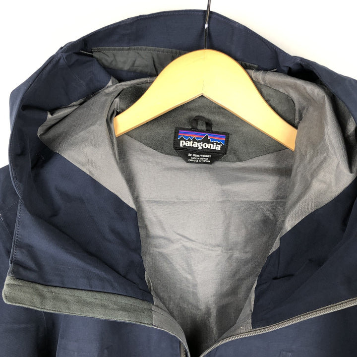 Patagonia 83675SP18 Cloud Ridge Jacket Mountain Parka Shell Jacket Men's Size M (approx.) polyester navy blue type Vintage Second Hand