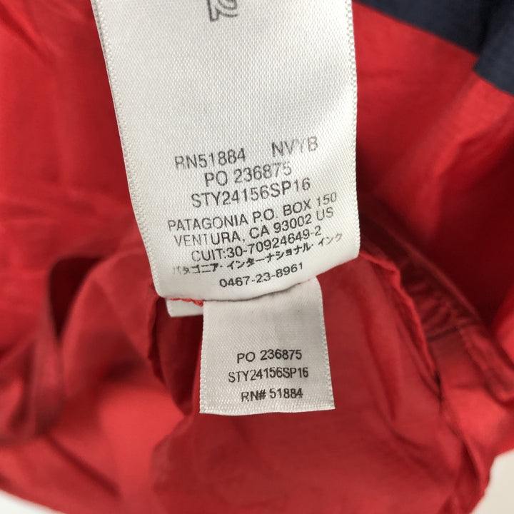 Patagonia 24156SP16 Houdini Pullover Anorak Parka, Men's Size M (approx.), 2016 Model Nylon navy blue type Vintage Second Hand