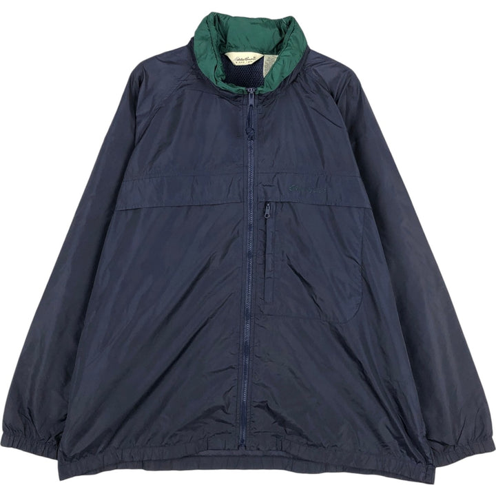 Eddie Bauer Mountain Jacket, Shell Jacket, Men's Size M Nylon navy blue type Vintage Second Hand