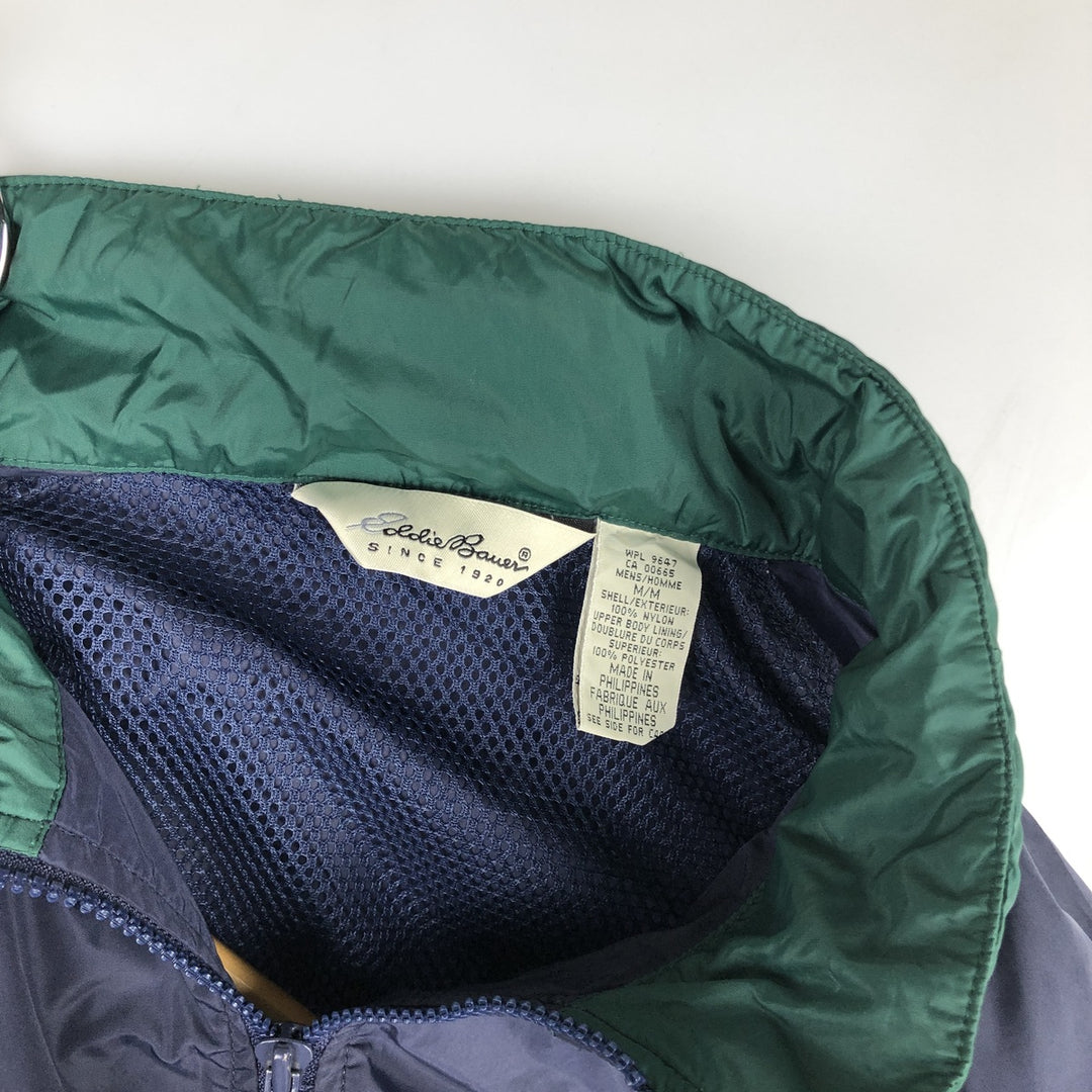 Eddie Bauer Mountain Jacket, Shell Jacket, Men's Size M Nylon navy blue type Vintage Second Hand