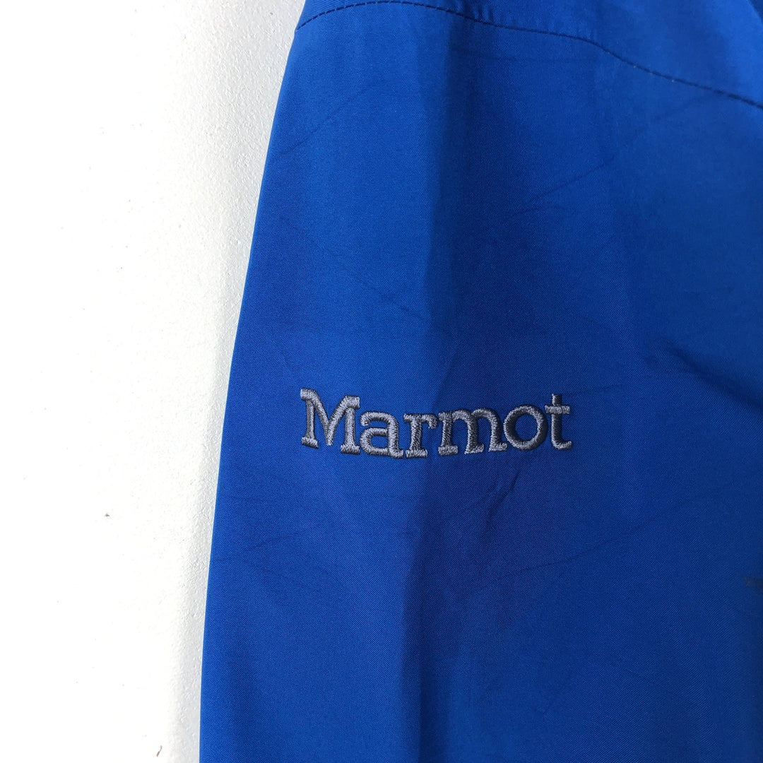 Marmot GORE-TEX Two-Tone Mountain Parka Shell Jacket (Men's Size L) polyester blue type Vintage Second Hand