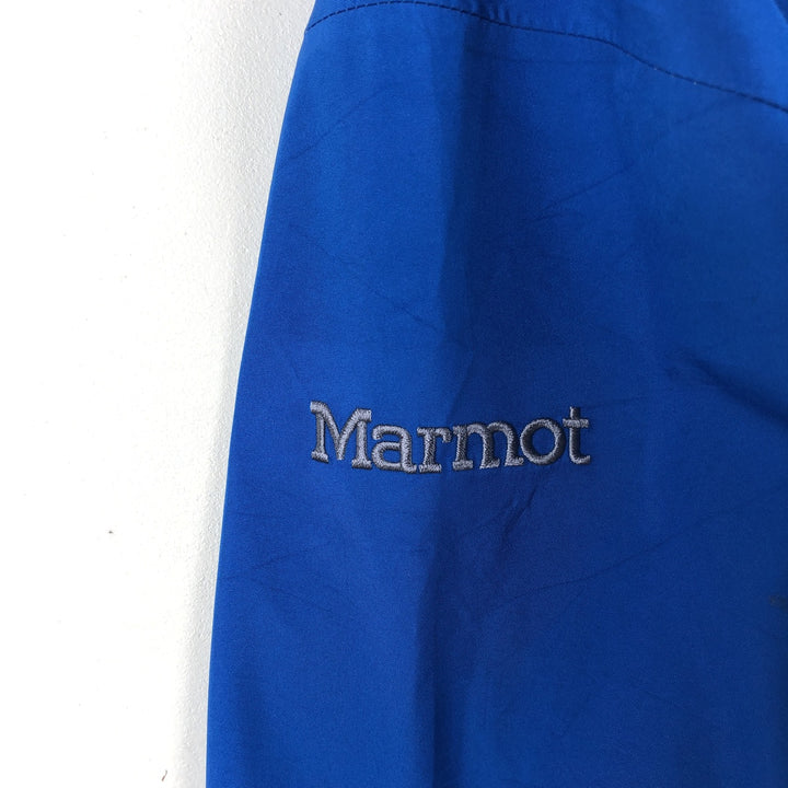 Marmot GORE-TEX Two-Tone Mountain Parka Shell Jacket (Men's Size L) polyester blue type Vintage Second Hand