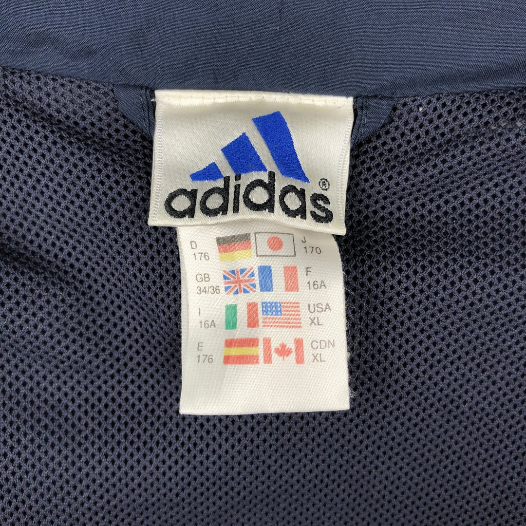 90'S Adidas Windbreaker Men's XL Vintage polyester navy blue type Vintage Second Hand
