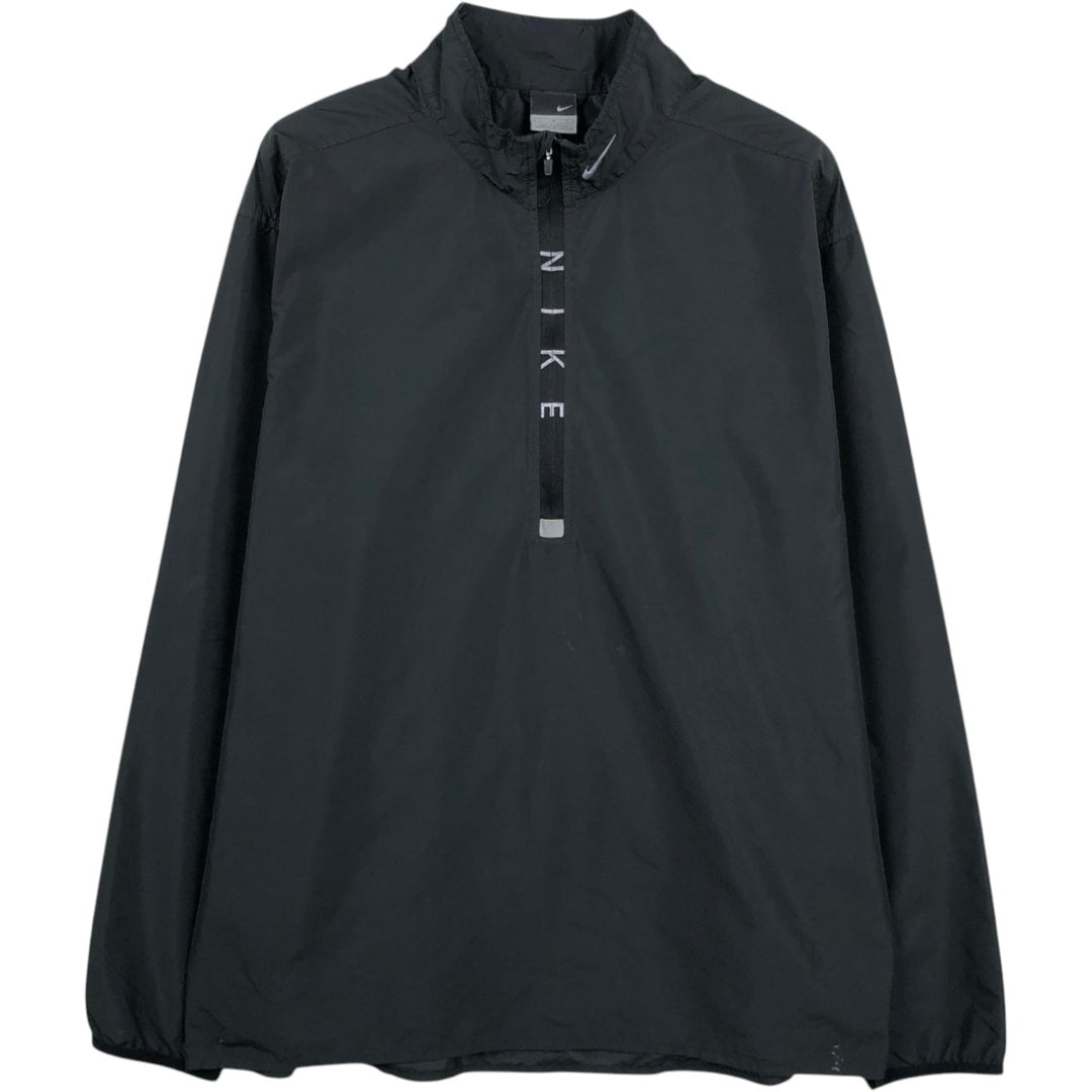 Nike Anorak Jacket, Men's Size L (approx.) polyester black type Vintage Second Hand