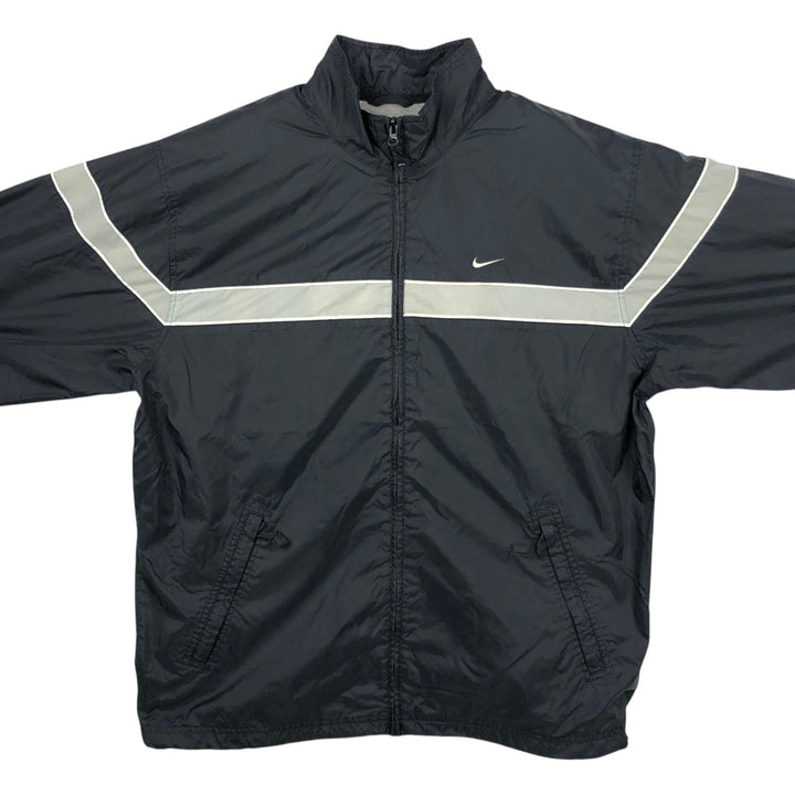 Nike windbreaker, men's size M polyester black type Vintage Second Hand
