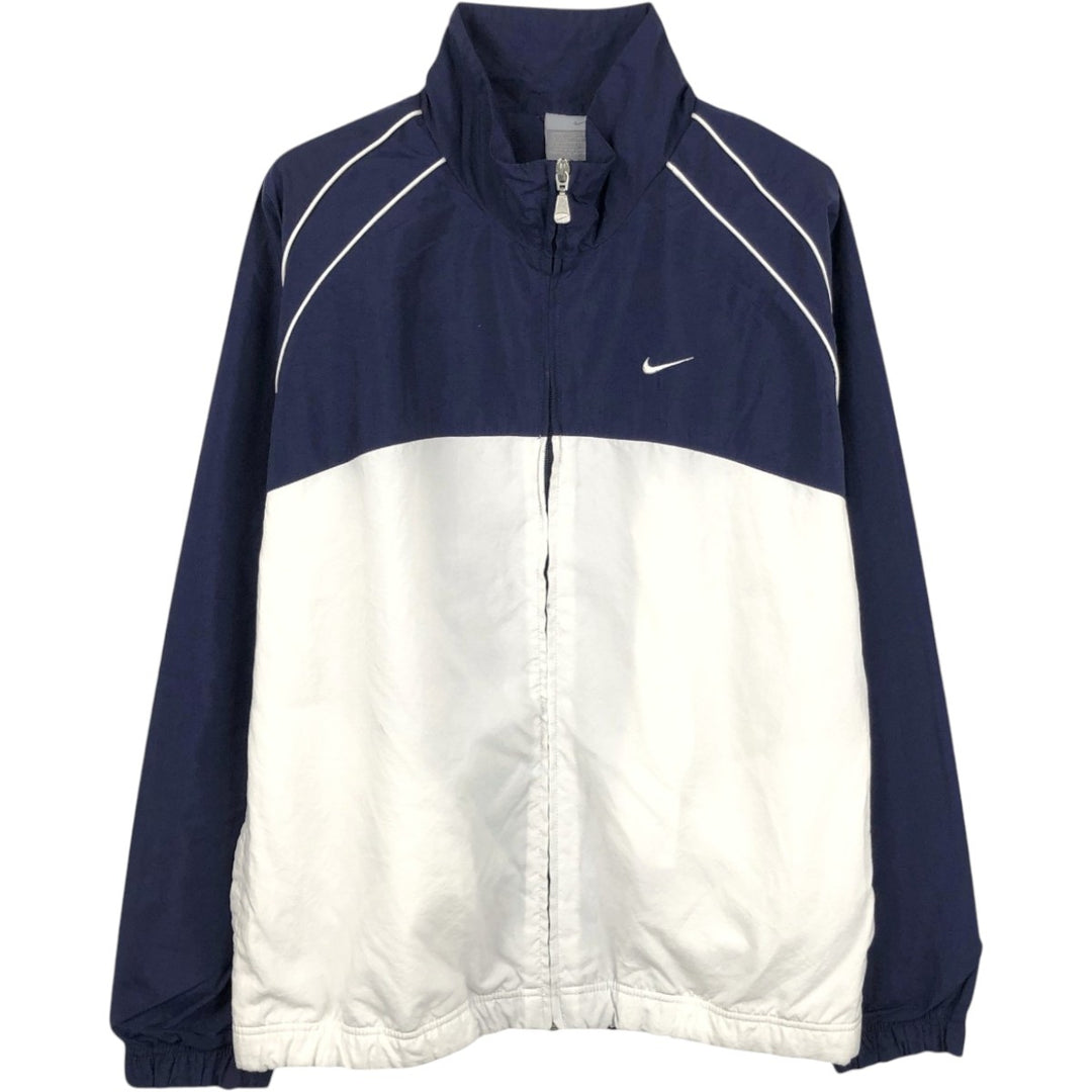 Nike Nylon Jacket, Men's Size Medium Nylon navy blue type Vintage Second Hand