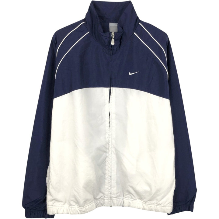 Nike Nylon Jacket, Men's Size Medium Nylon navy blue type Vintage Second Hand