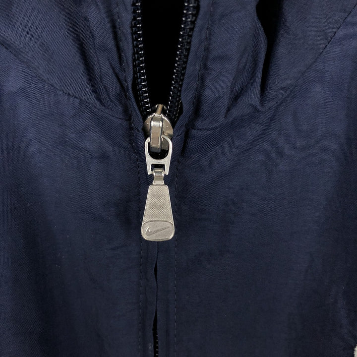 Nike Nylon Jacket, Men's Size Medium Nylon navy blue type Vintage Second Hand