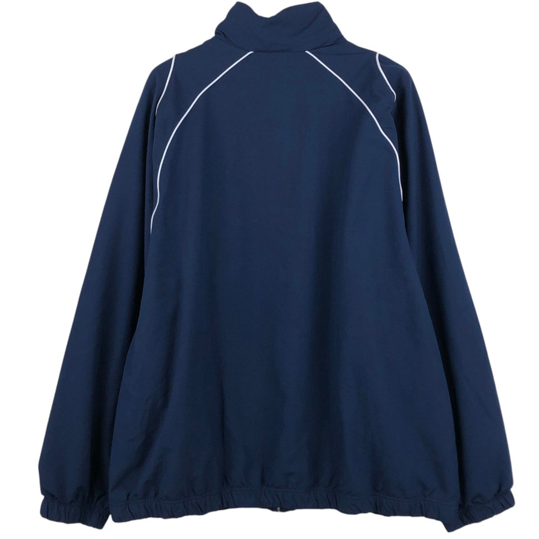 Nike windbreaker with embroidered logo, men's size XL (approx.) polyester navy blue type Vintage Second Hand