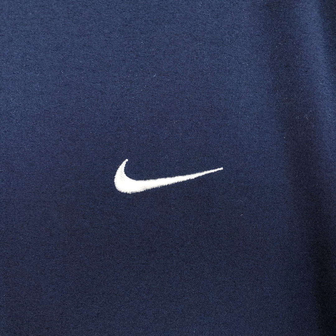 Nike windbreaker with embroidered logo, men's size XL (approx.) polyester navy blue type Vintage Second Hand