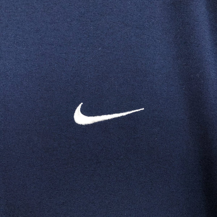Nike windbreaker with embroidered logo, men's size XL (approx.) polyester navy blue type Vintage Second Hand