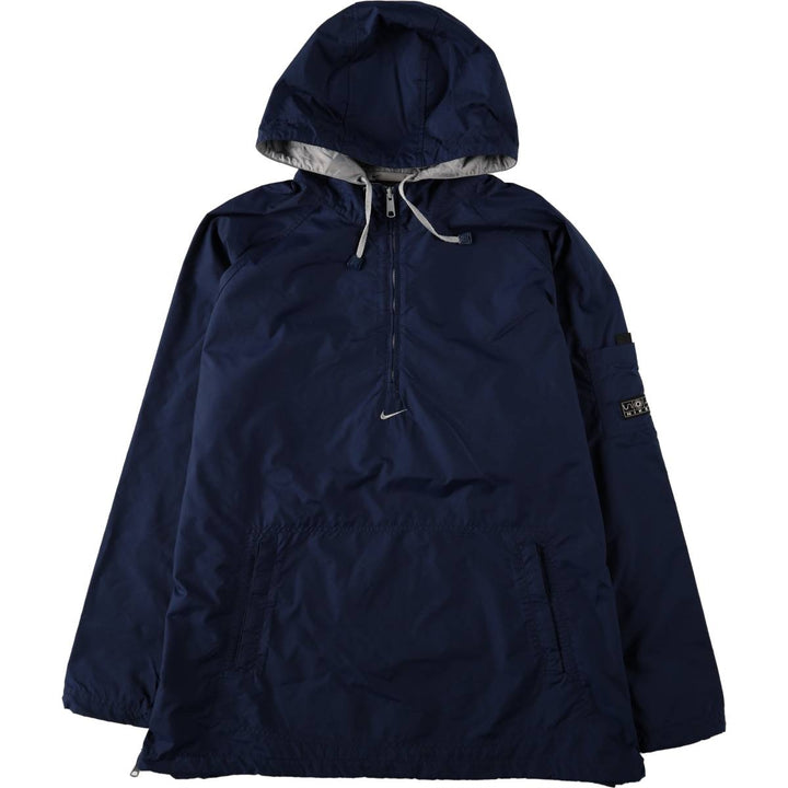 00'S Nike Anorak Parka Men's XL size Nylon navy blue type Vintage Second Hand