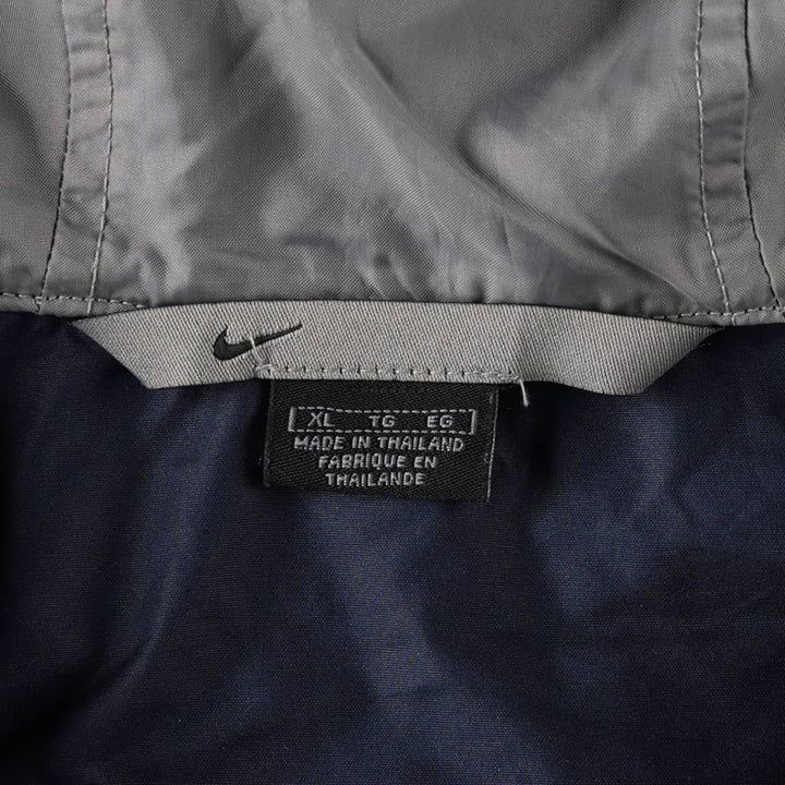 00'S Nike Anorak Parka Men's XL size Nylon navy blue type Vintage Second Hand