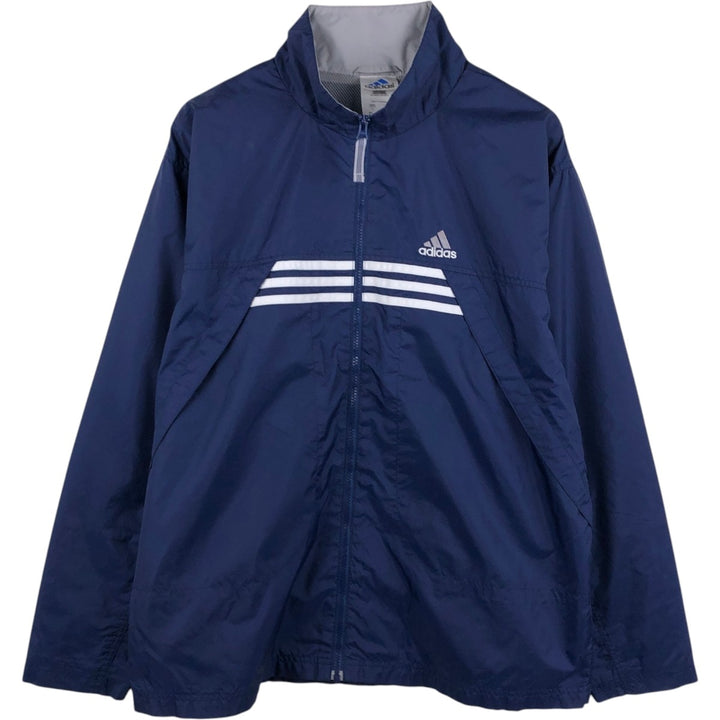 00'S Adidas nylon jacket, men's size L Nylon navy blue type Vintage Second Hand