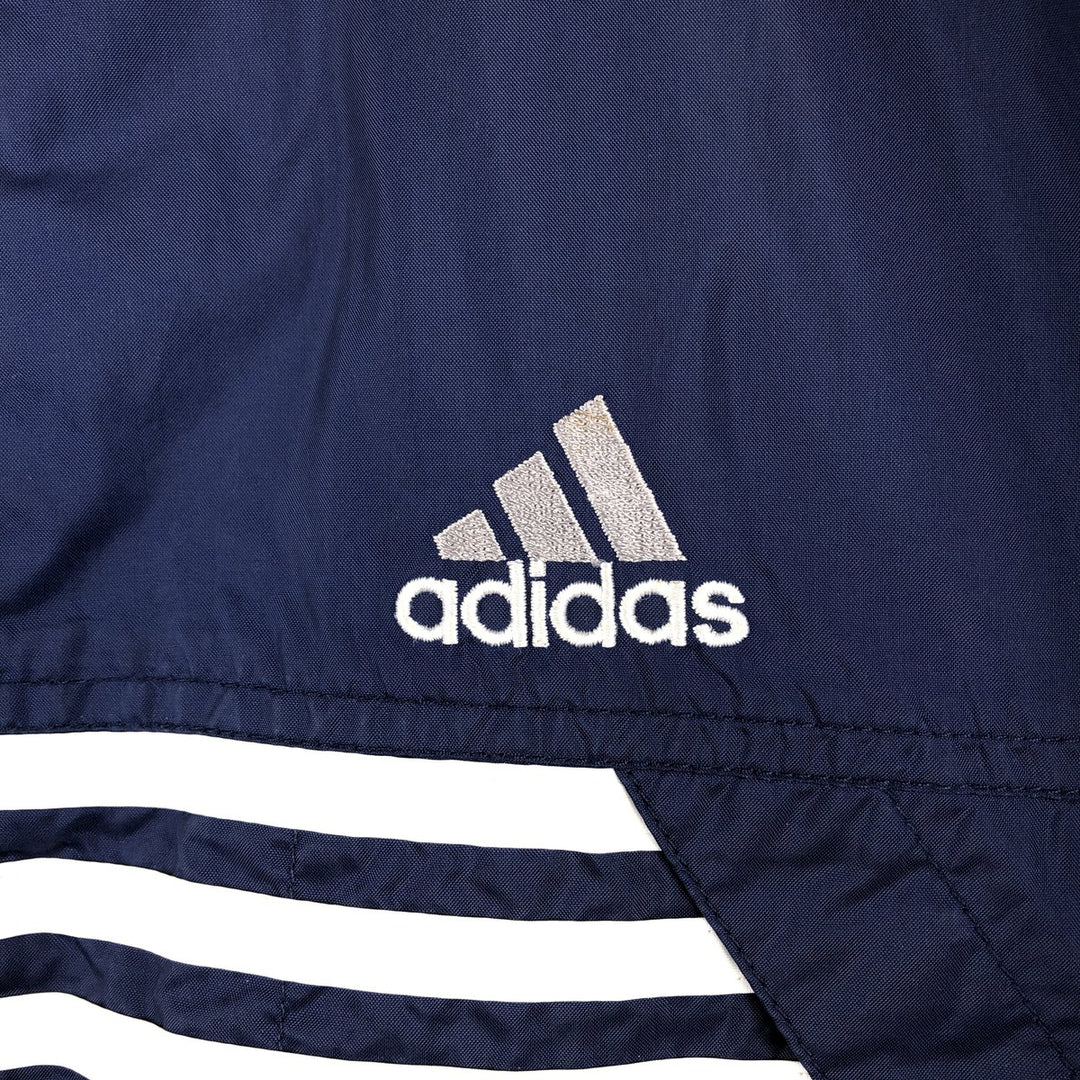 00'S Adidas nylon jacket, men's size L Nylon navy blue type Vintage Second Hand