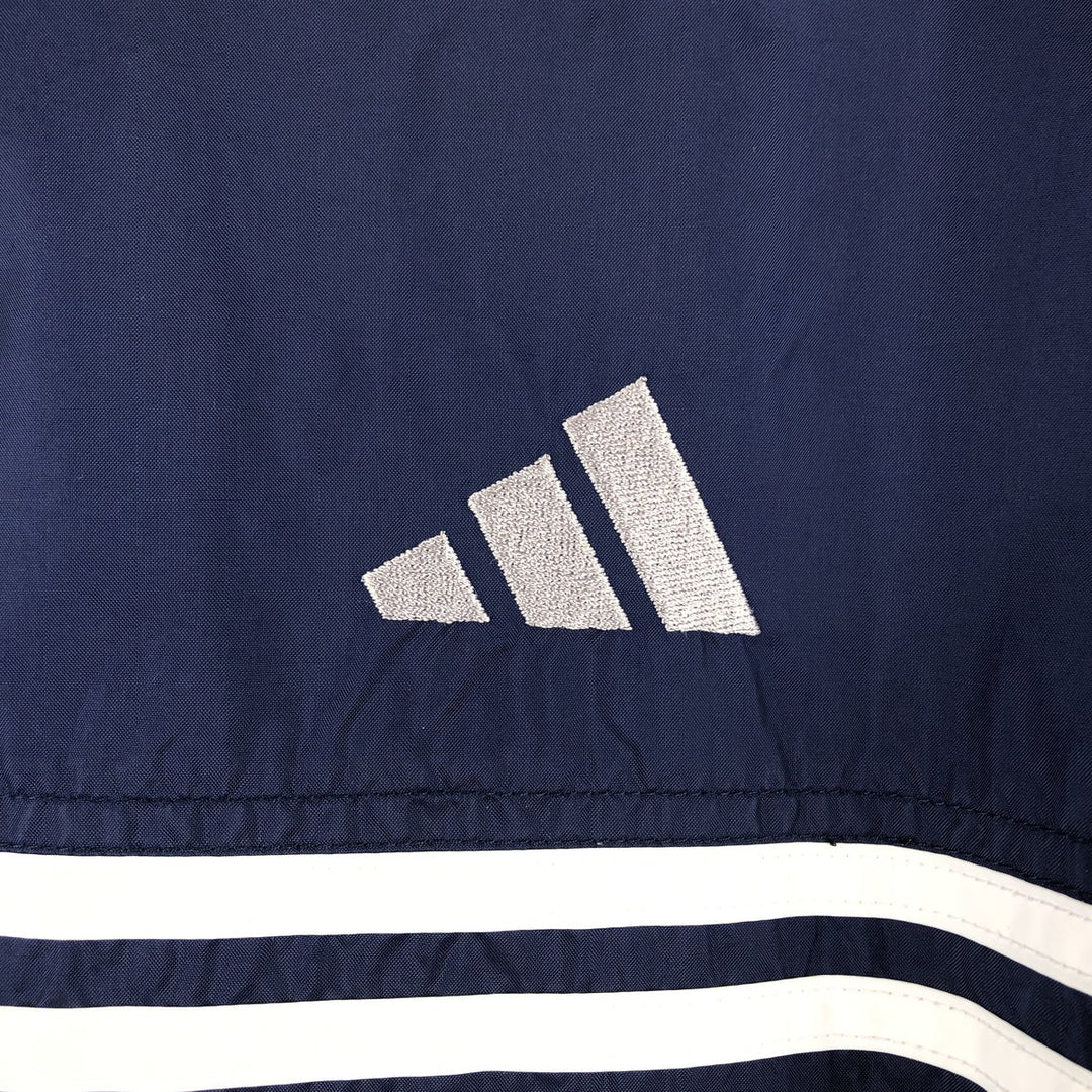 00'S Adidas nylon jacket, men's size L Nylon navy blue type Vintage Second Hand