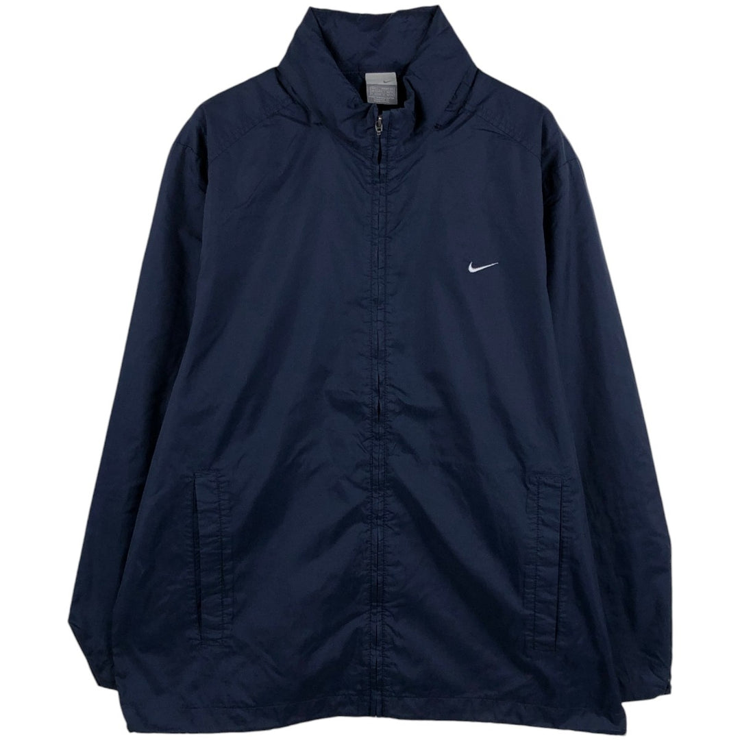 Nike Nylon Jacket, Men's Size L Nylon navy blue type Vintage Second Hand