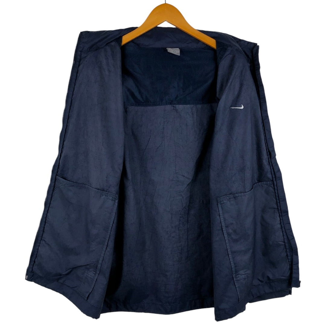 Nike Nylon Jacket, Men's Size L Nylon navy blue type Vintage Second Hand