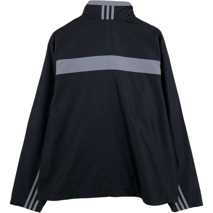 00'S adidas windbreaker, men's size L polyester black type Vintage Second Hand