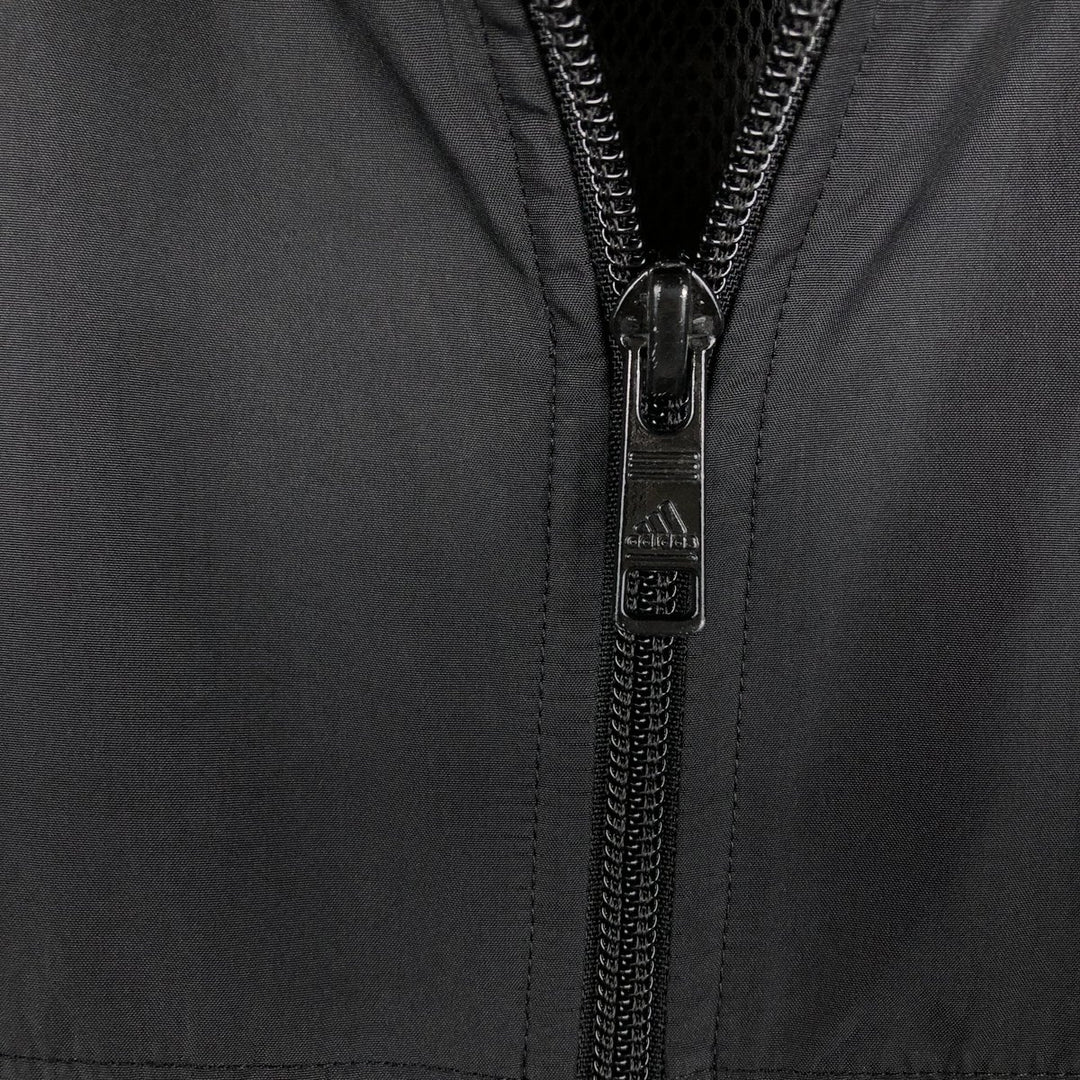 00'S adidas windbreaker, men's size L polyester black type Vintage Second Hand