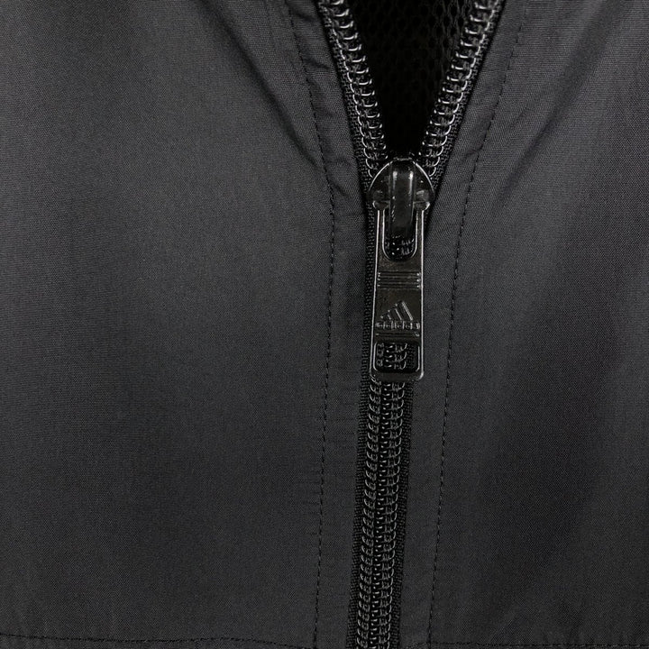 00'S adidas windbreaker, men's size L polyester black type Vintage Second Hand