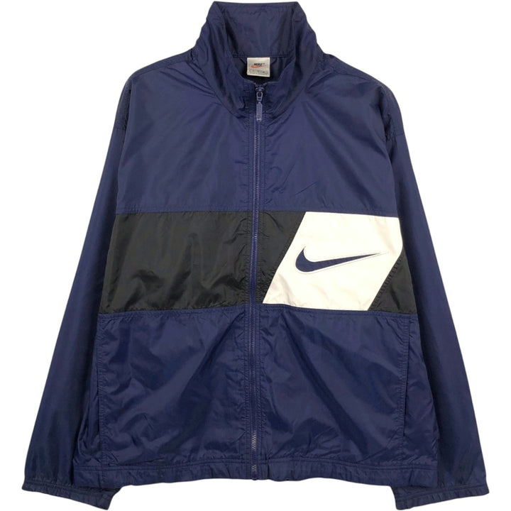 90'S Nike NIKE Nylon Jacket Men's M Size Vintage Nylon navy blue type Vintage Second Hand