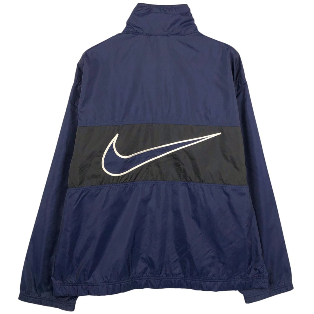 90'S Nike NIKE Nylon Jacket Men's M Size Vintage Nylon navy blue type Vintage Second Hand