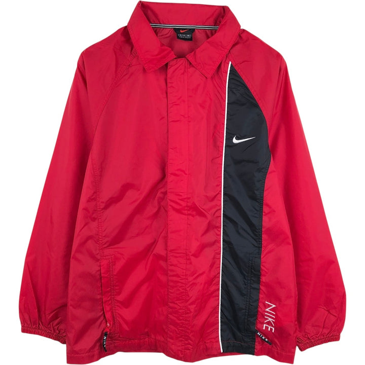 90s-00'S Nike windbreaker, men's size S (approx.) polyester red type Vintage Second Hand