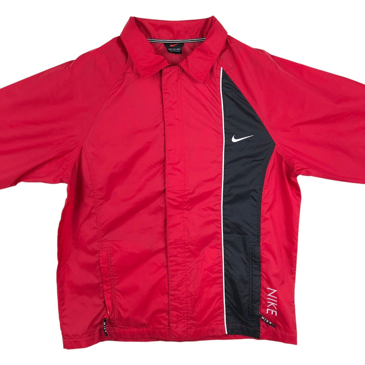90s-00'S Nike windbreaker, men's size S (approx.) polyester red type Vintage Second Hand