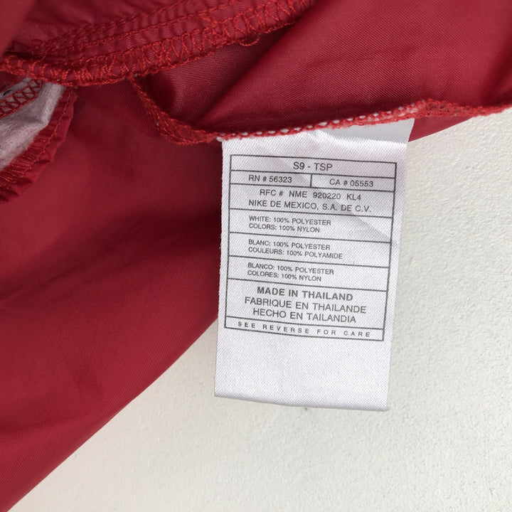 90s-00'S Nike windbreaker, men's size S (approx.) polyester red type Vintage Second Hand
