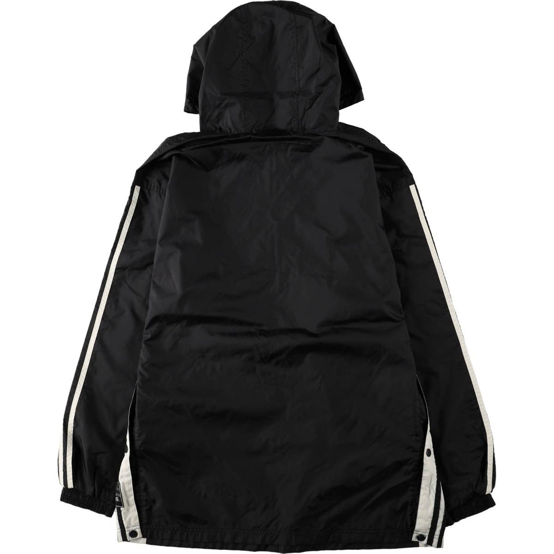 90'S Adidas Anorak Hoodie, Men's Size L (approx.) Nylon black type Vintage Second Hand