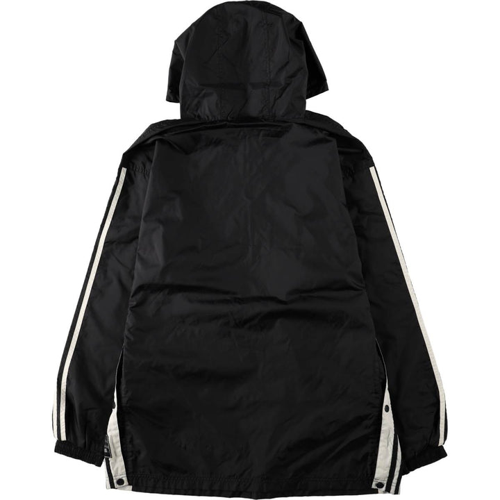 90'S Adidas Anorak Hoodie, Men's Size L (approx.) Nylon black type Vintage Second Hand