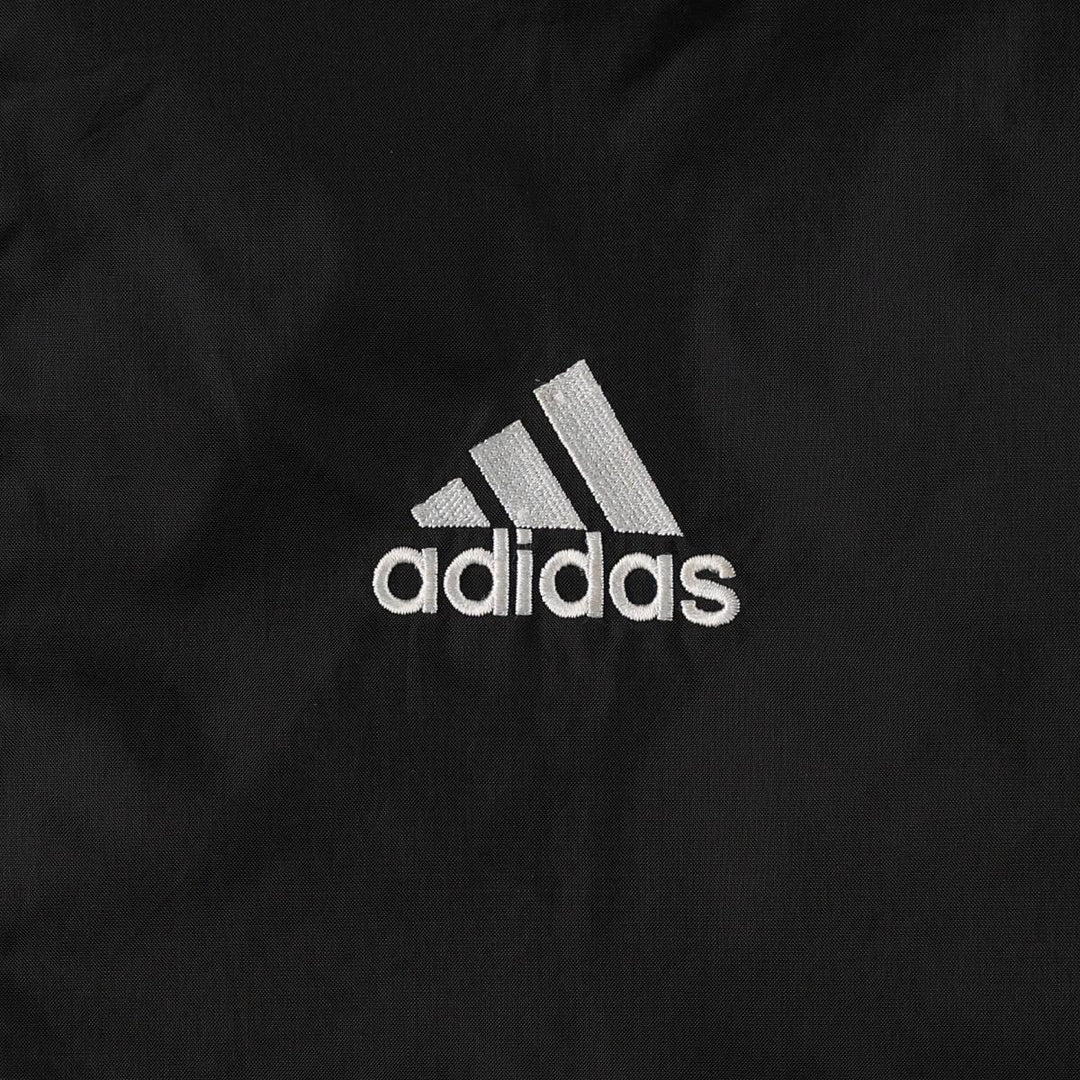 90'S Adidas Anorak Hoodie, Men's Size L (approx.) Nylon black type Vintage Second Hand