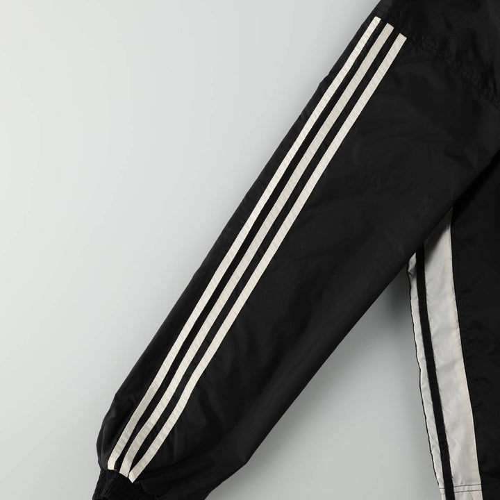 90'S Adidas Anorak Hoodie, Men's Size L (approx.) Nylon black type Vintage Second Hand