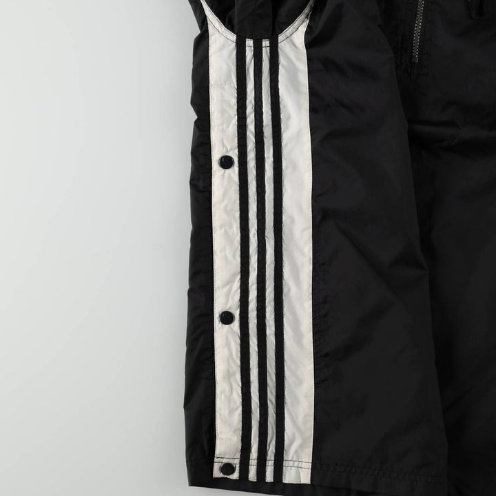 90'S Adidas Anorak Hoodie, Men's Size L (approx.) Nylon black type Vintage Second Hand