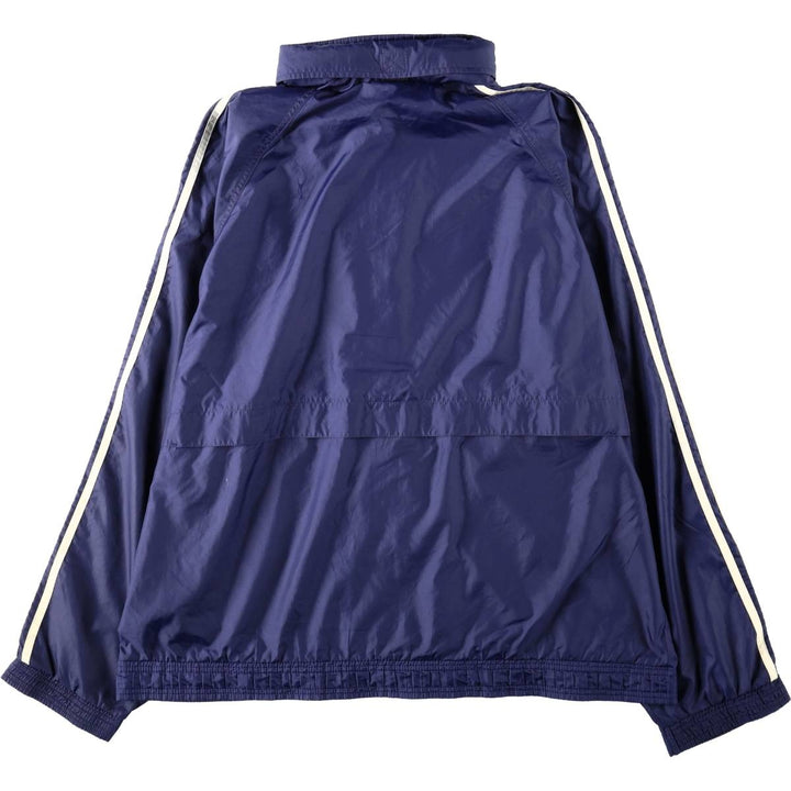 Adidas nylon jacket, men's size XL (approx.) Nylon navy blue type Vintage Second Hand