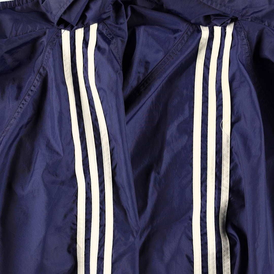 Adidas nylon jacket, men's size XL (approx.) Nylon navy blue type Vintage Second Hand