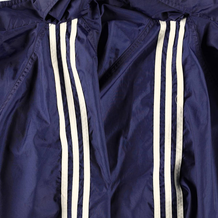 Adidas nylon jacket, men's size XL (approx.) Nylon navy blue type Vintage Second Hand
