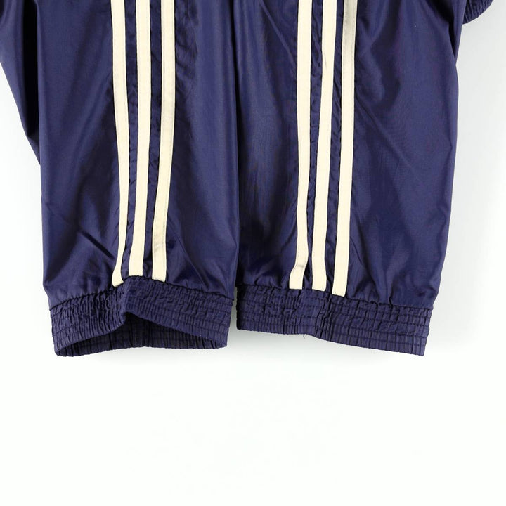 Adidas nylon jacket, men's size XL (approx.) Nylon navy blue type Vintage Second Hand