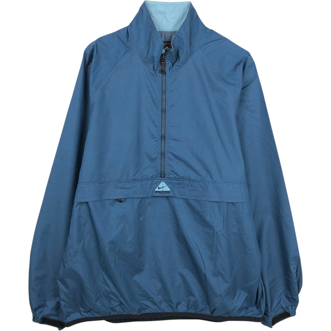 Nike ACG Ripstop Anorak Jacket, Men's XXL (approx.) Nylon blue type Vintage Second Hand