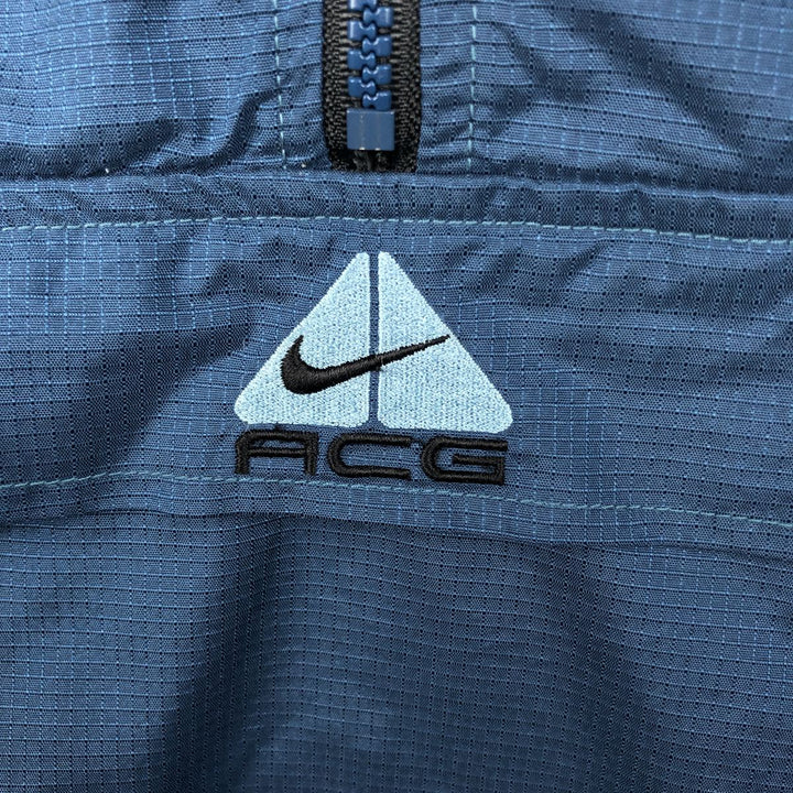 Nike ACG Ripstop Anorak Jacket, Men's XXL (approx.) Nylon blue type Vintage Second Hand