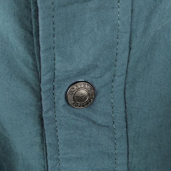 Dockers Golf Half-Snap Nylon Jacket, Men's Size XL (approx.) Nylon green type Vintage Second Hand