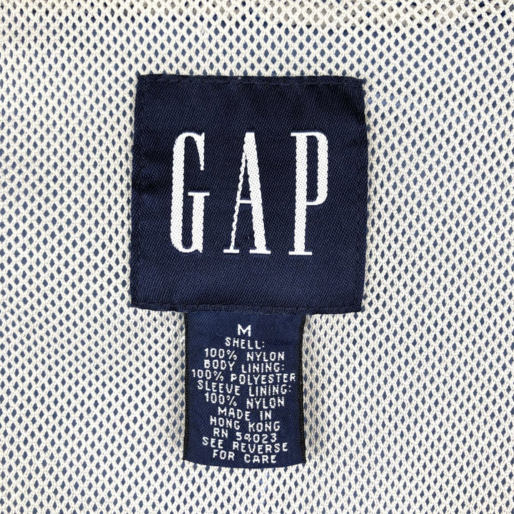 90'S GAP Vintage Nylon Jacket, Men's Size Medium Nylon blue type Vintage Second Hand