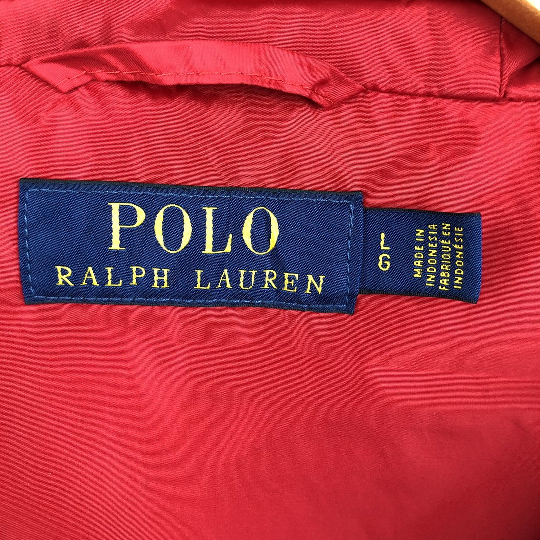 Ralph Lauren POLO RALPH LAUREN Nylon Parka, Men's Size L (approx.) Nylon red type Vintage Second Hand