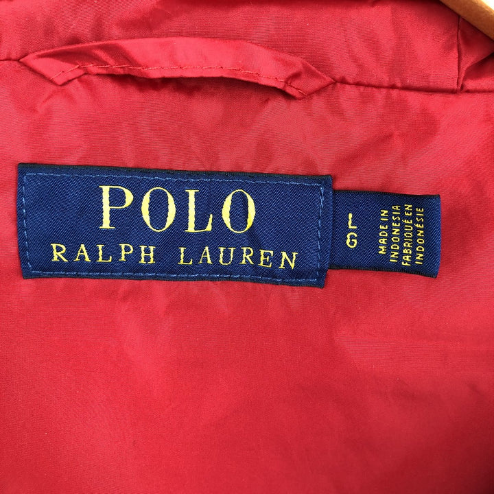 Ralph Lauren POLO RALPH LAUREN Nylon Parka, Men's Size L (approx.) Nylon red type Vintage Second Hand