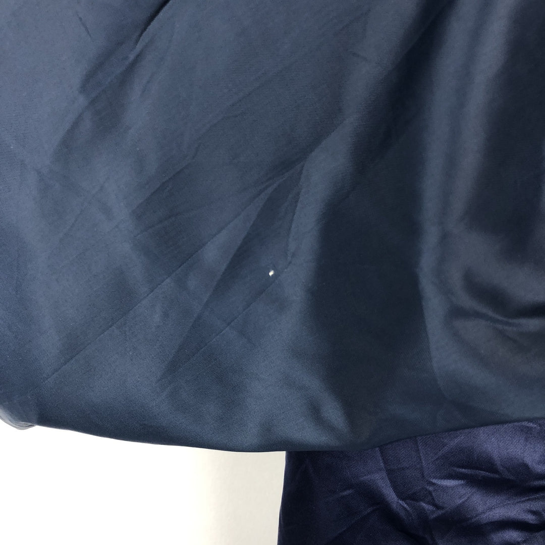 1980'S Astro Sportswear Ltd. Coors Nylon Stadium Jacket Award Jacket Varsity Jacket Made in Canada Nylon navy blue type Vintage Second Hand