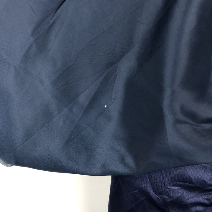 1980'S Astro Sportswear Ltd. Coors Nylon Stadium Jacket Award Jacket Varsity Jacket Made in Canada Nylon navy blue type Vintage Second Hand