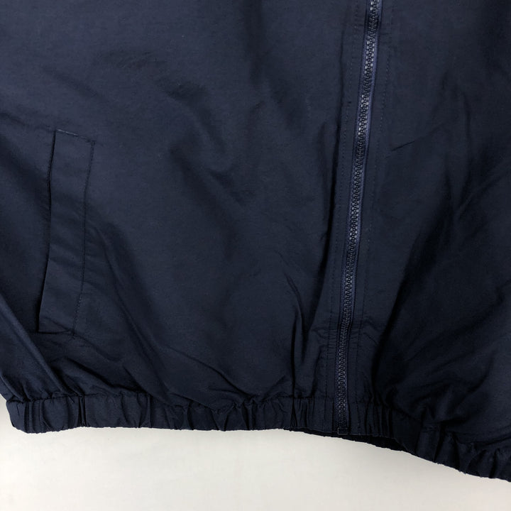 2000'S Lands' End nylon jacket, men's size XL (approx.) Nylon navy blue type Vintage Second Hand